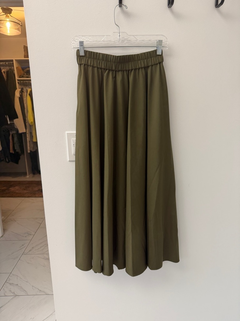 Rachel Zoe Olive Green Women's Maxi Skirt